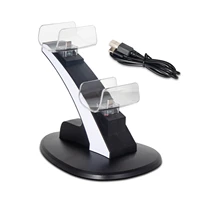 game controller charger charging dock for ps5 handle game controller stand holder dual usb charging