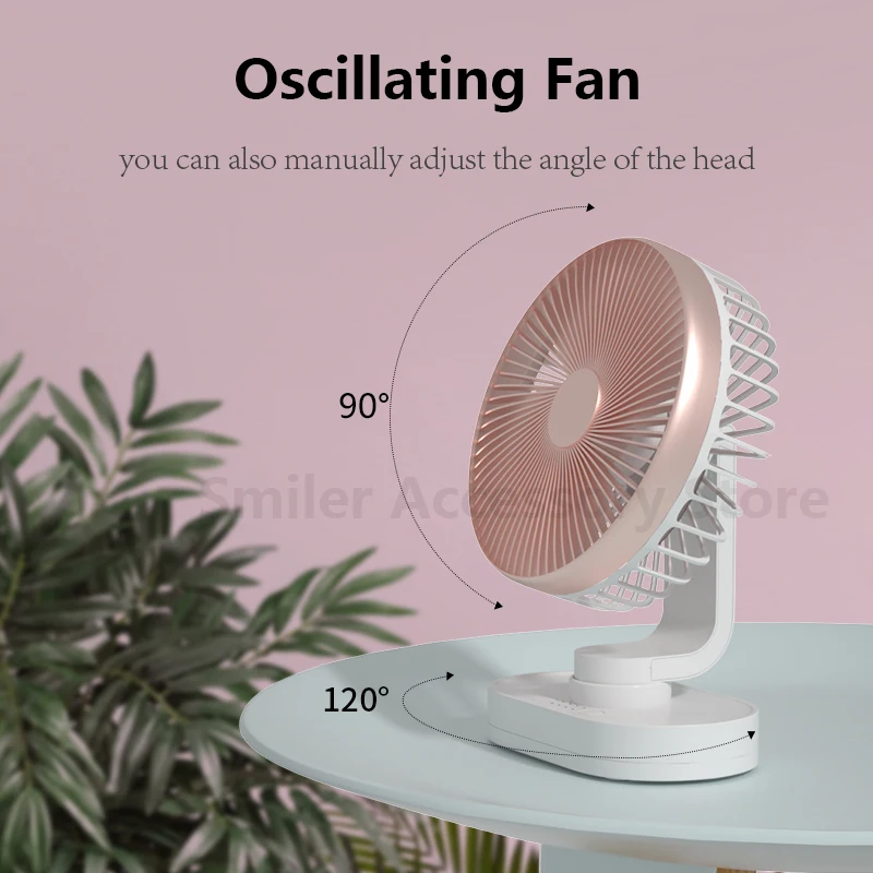 Настольный мини вентилятор бесшумный зарядка от USB 5 В|USB-гаджеты| |