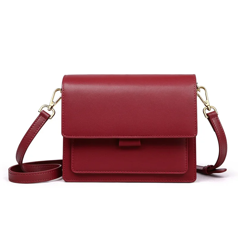 

2021 New Trendy Leather Handbags All-match Messenger Bag Casual Shoulder Bag Organ Bag Tide Fashionable Purses and Handbags