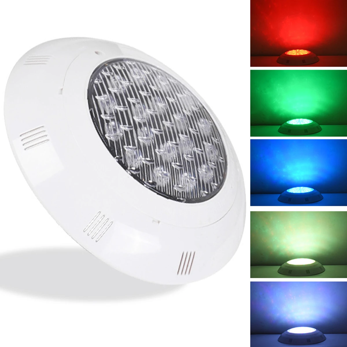 Подводный RGB-светильник для бассейна 24 В IP68 водонепроницаемый с дистанционным