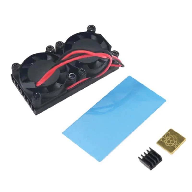 Raspberry Pi 4 двойной вентилятор с радиатором система охлаждения охлаждающий
