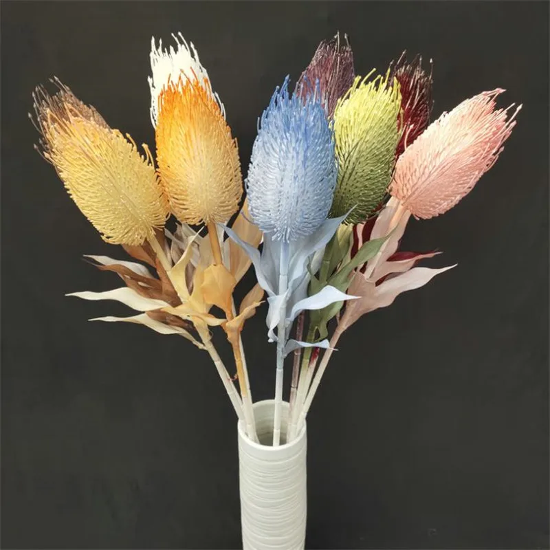 11 шт. поддельные один стебель Leucospermum 27 56 &quotДлина моделирование пластиковый