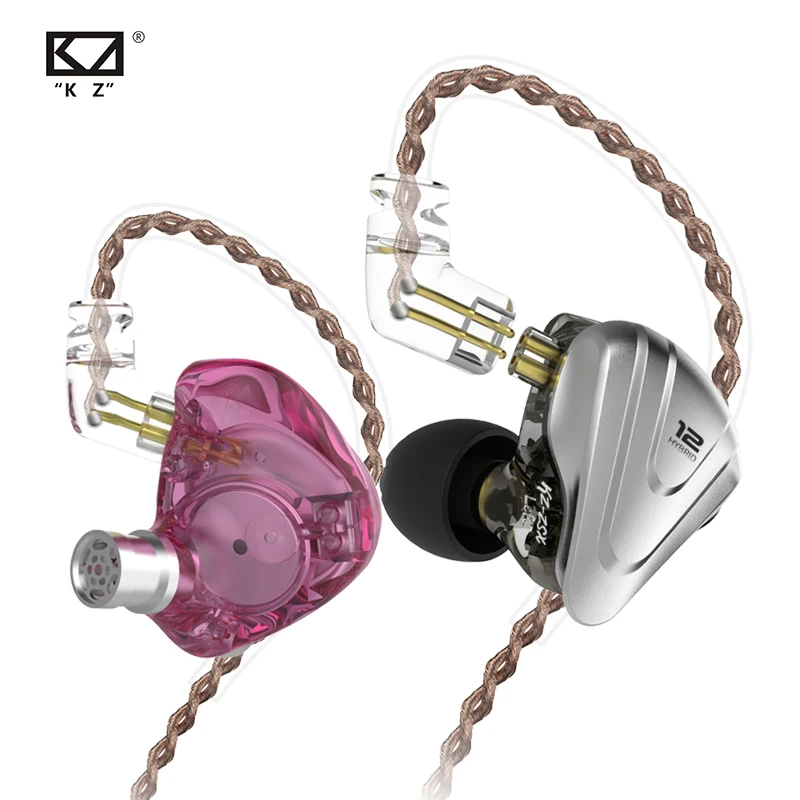 Наушники-вкладыши KZ ZSX 5BA + 1DD гибридные с 12 драйверами | Электроника