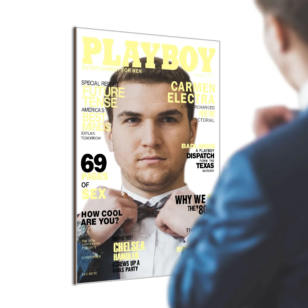 Чехол для журналов Playboy настенное зеркало Обложка новинка слайк шаблоны