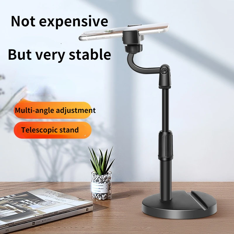 mobile phone desktop stand adjustable live broadcast stand lifting telescopic tablet smart phone accessories support stand free global shipping