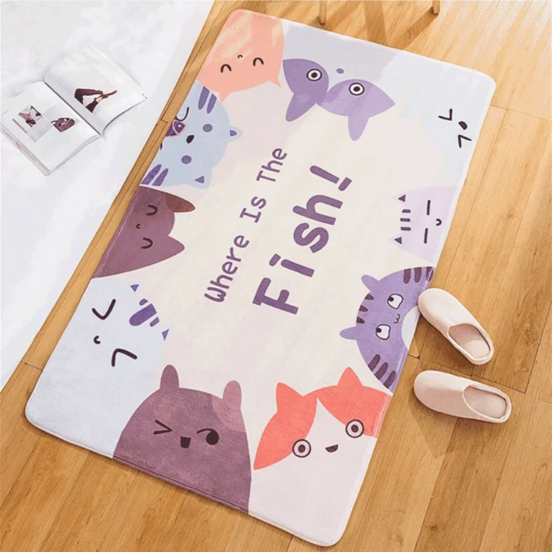

Bedroom Bedside Anti Slip Carpet Hallway Doormat Kids Bedroom Rug Creative Hopscotch For Living Room Area Rug Decoration