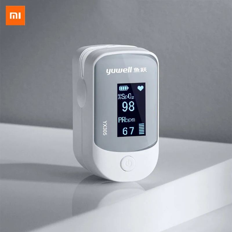 Oiginal xiaomi Yuwell YX305 YX303 Digital Fingertip Pulse Oximeter OLED screen Care for health High-speed sensor Auto power off |