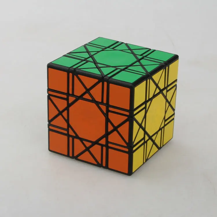 Cubo de goteo de ganso, Cubo de bagua de 6 ejes y 8 ranks, color negro, con fondo negro-3