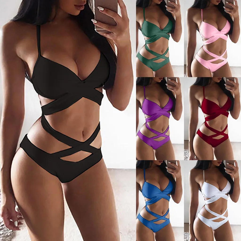 Женский сексуальный цельный купальник с высоким вырезом забавный купальный