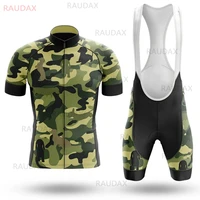 camouflage bike uniform 2020 team short sleeve maillot ciclismo mans cycling clothing summer mtb bike riding cycling jersey