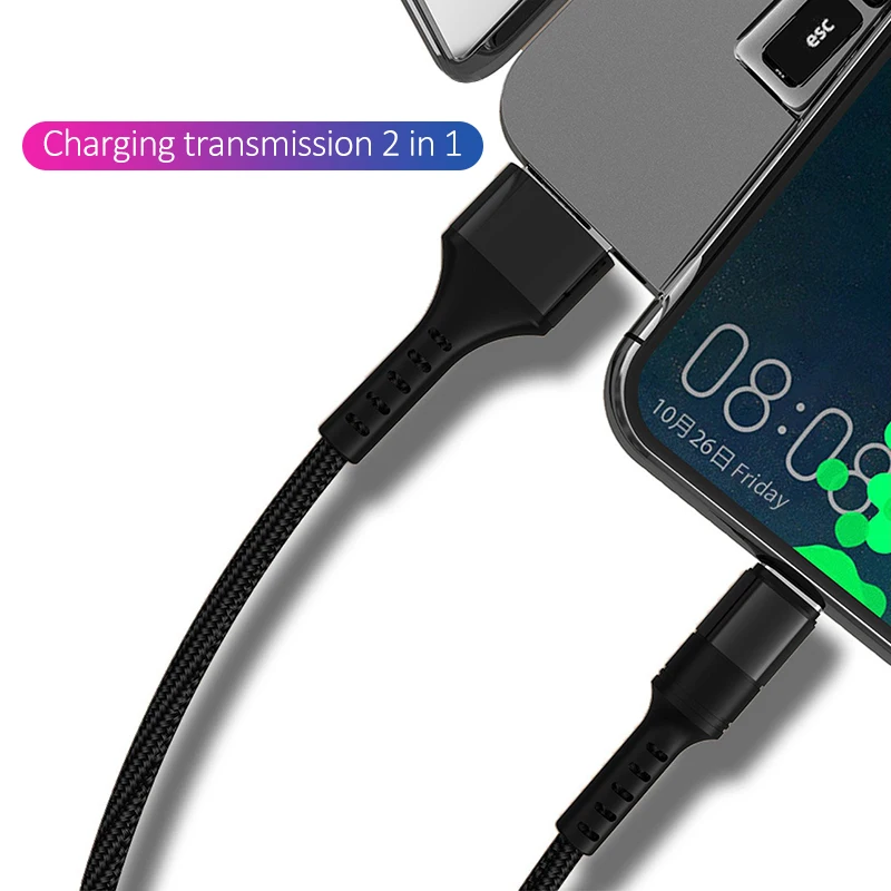 

0.5 m / 1 m Charging Cable PVC Type-C 5A USB Super Fast Charge and Hi-speed Data Sync for Huawei Samsung