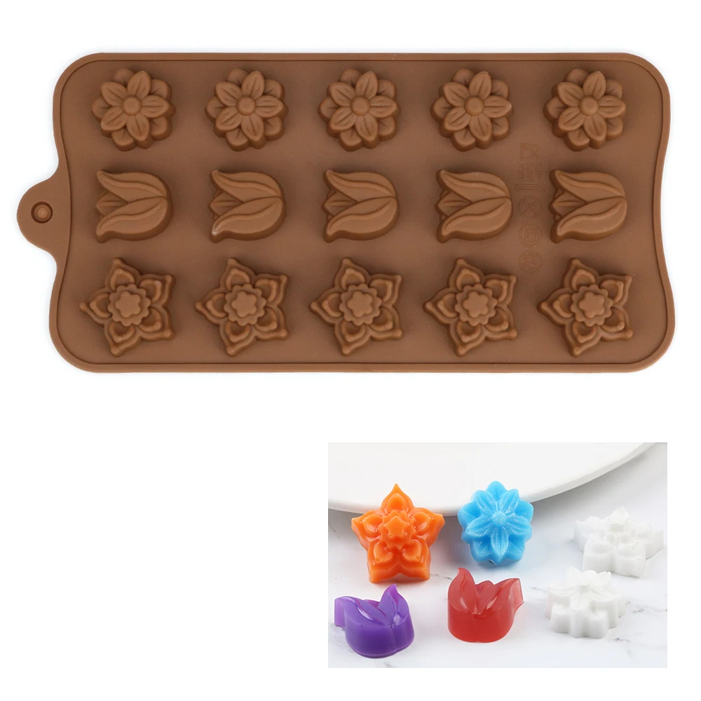 

3D Silicone Chocolates Molds Chocolate Nonstick Molds DIY Kitchen Cake Bakeware Tool Jelly Pudding Mould Candy Mold for Baking