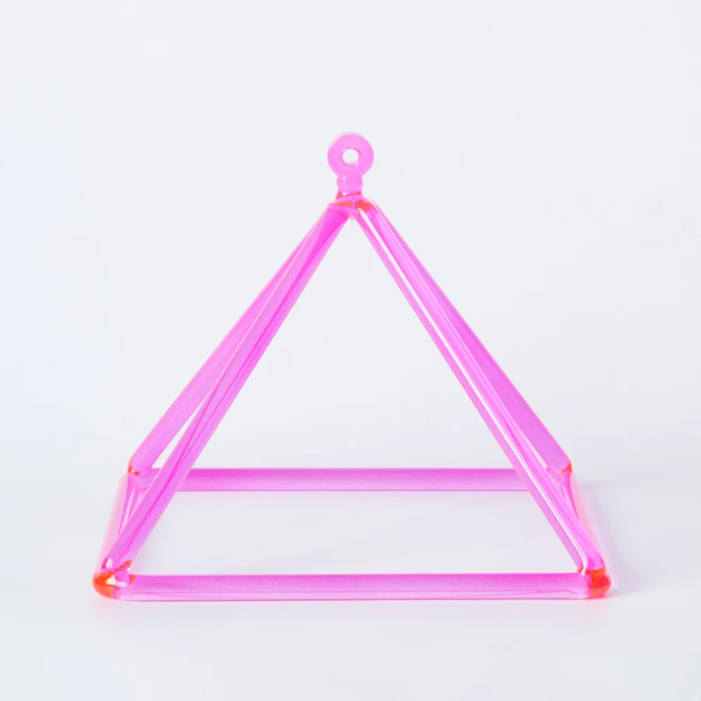 9 &quotРозовый цвет кристалл поющая пирамида для исцеления звука музыкальная
