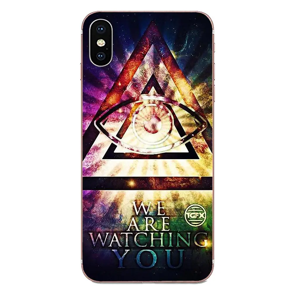 Иллюминаты символ глаз Пирамида арт для Galaxy Alpha Note 10 Pro A10 A20 A20E A30 A40 A50 A60 A70 A80 A90 M10 M20