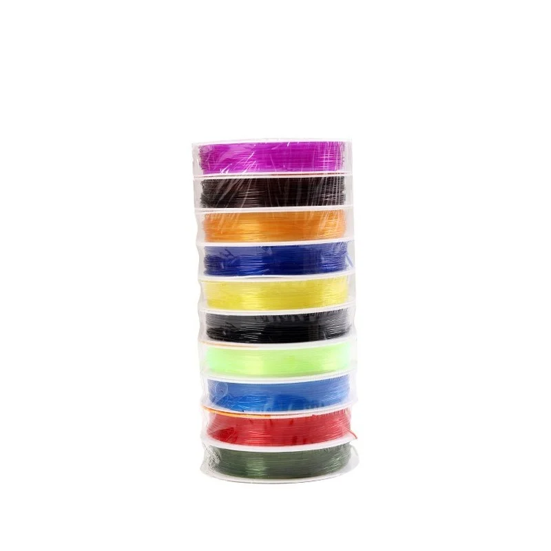 

10pcs 6meters/roll 0.8mm Diameter Crystal Elastic String Beading Elastic Stretch String for Jewelry Making DIY Craft