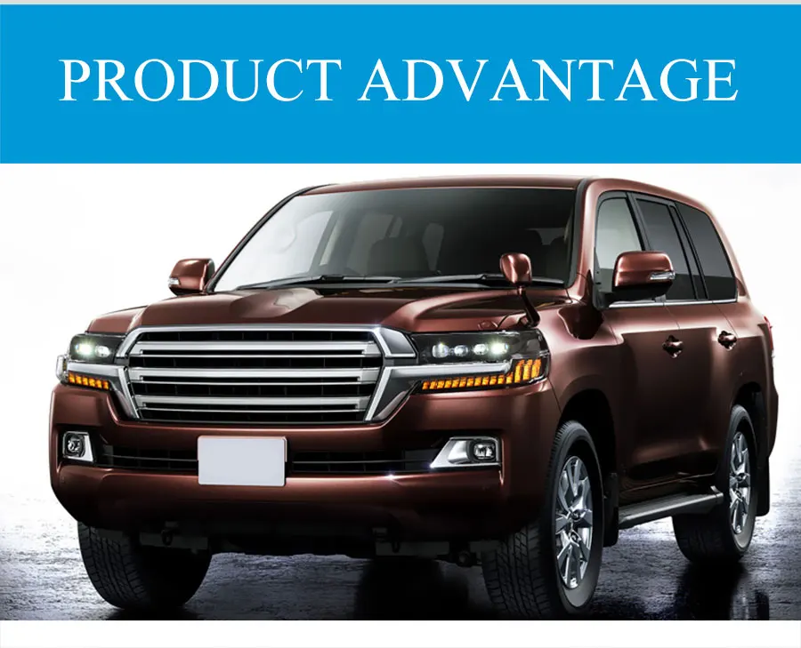 2 шт. светодиодный фары для Toyota Land Cruiser- светодиодный Автомобильные фары ангельские глазки все светодиодный протовотуманная подсветка Габаритные огни
