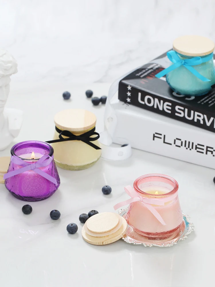 Матовые стеклянные банки дизайнерские свечи ароматизированные роскошные и