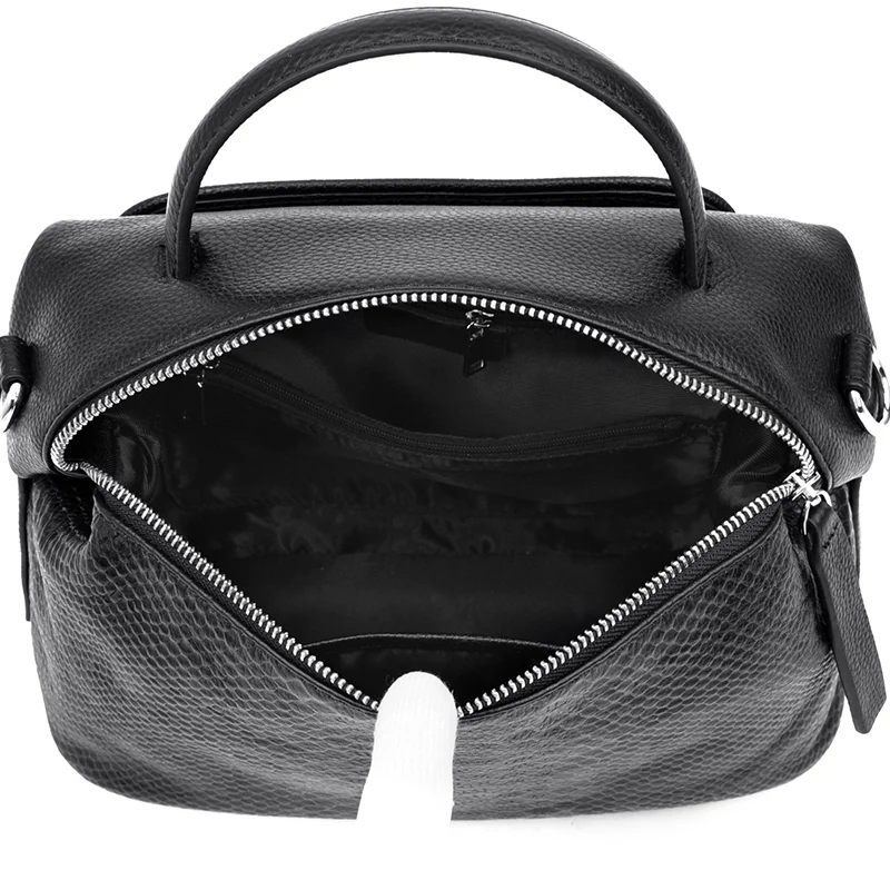 

Luxury Designer Genuine Leather crossbody bags woman's Handbag for girl Ladies Solid Casual messenger bags Female Bag 2020