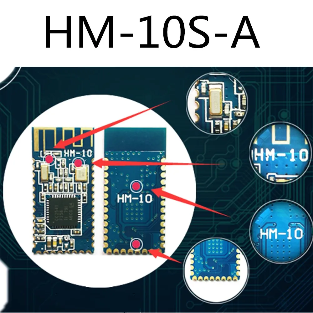 

Bluetooth module 4.0 ble wireless serial port module iBeacon HM-10 CC2541F256 communication module HM-10S-A/HM-10S-B