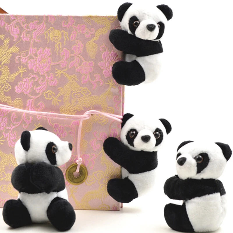 

1 Pc Creative Plush Panda Clip Small Stuffed Animal Toy Curtain Clip Bookmark Notes Souvenir Toys For Children