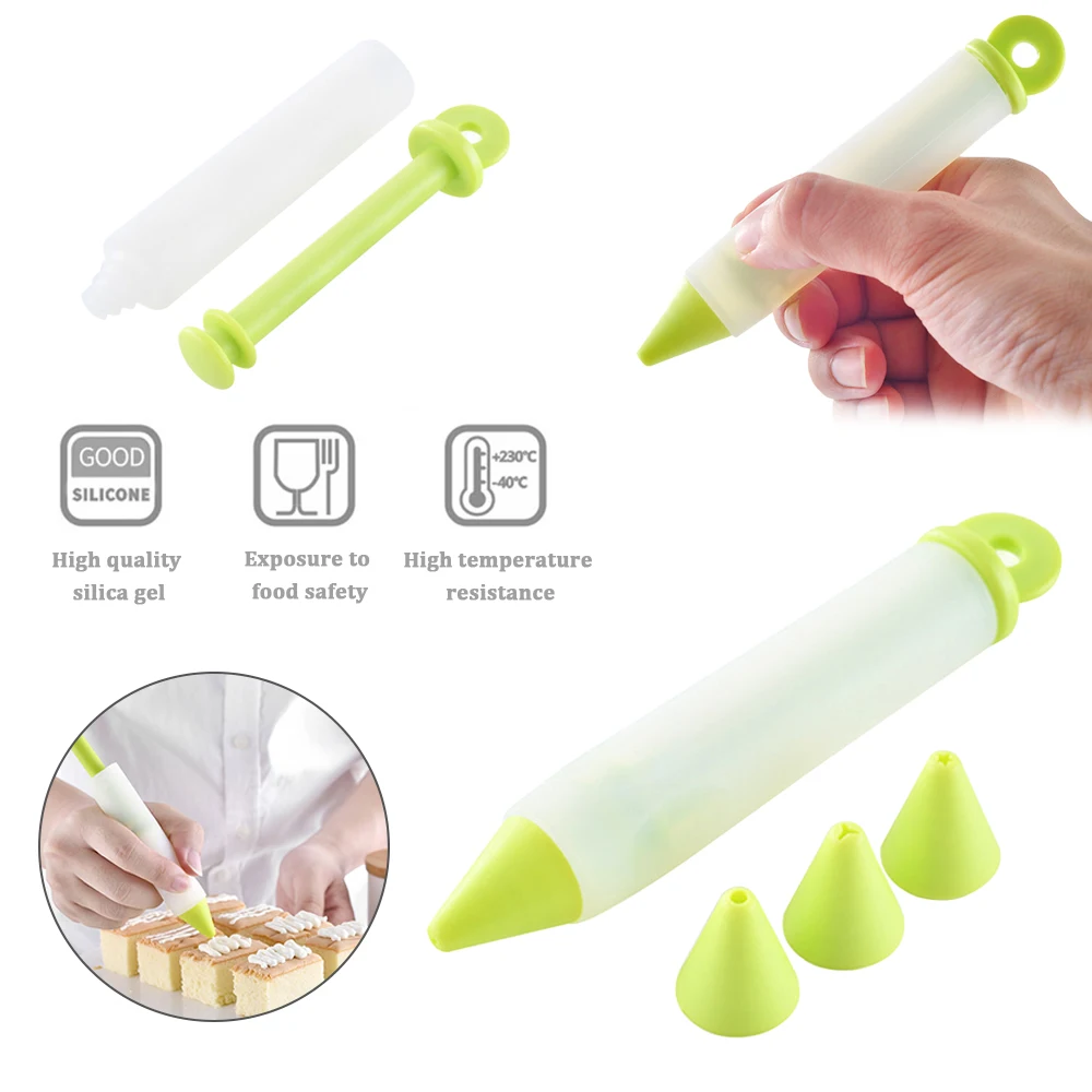 Новая силиконовая письменная ручка для украшения торта шоколада инструменты