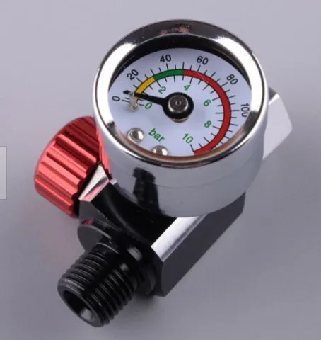 Спрей давление воздуха В пистолете регулятор с манометром 0-140PSI для