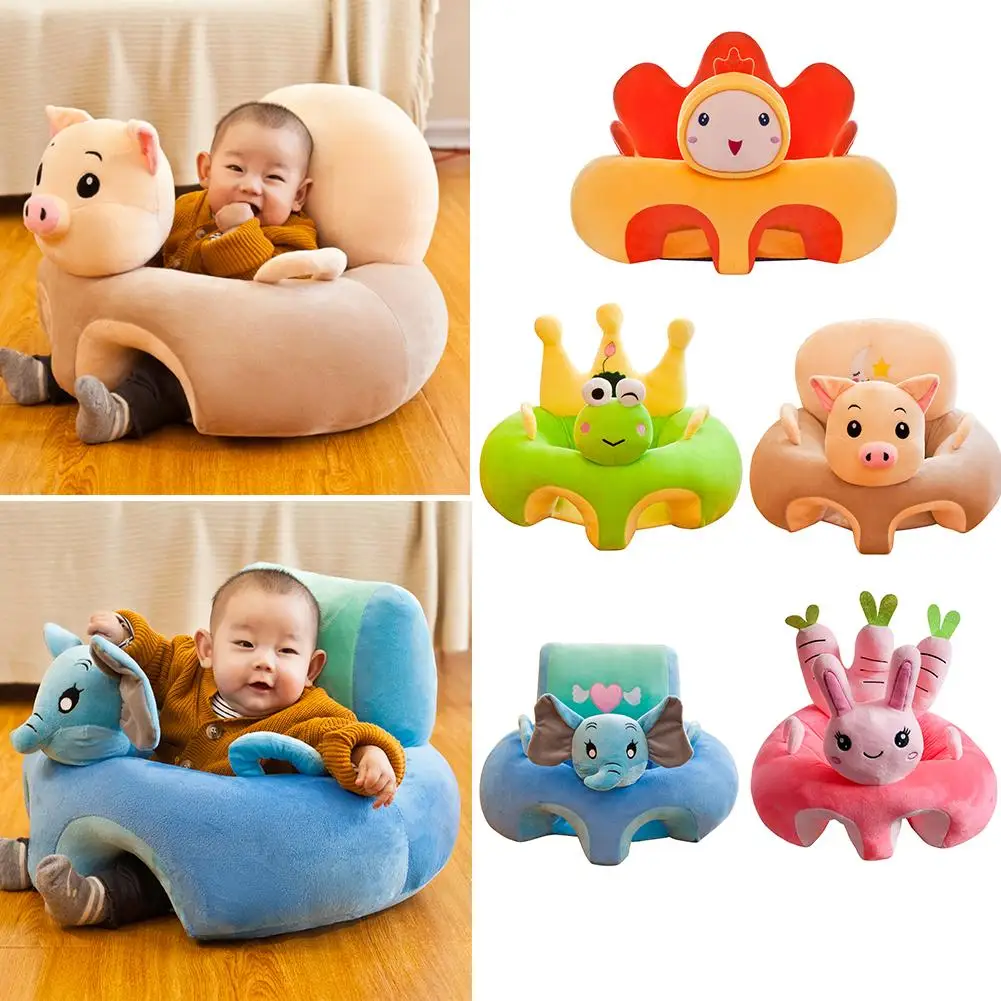 Creative Cartoon Baby Sofa Cover Learning to Sit Seat Feeding Chair Case | Мать и ребенок