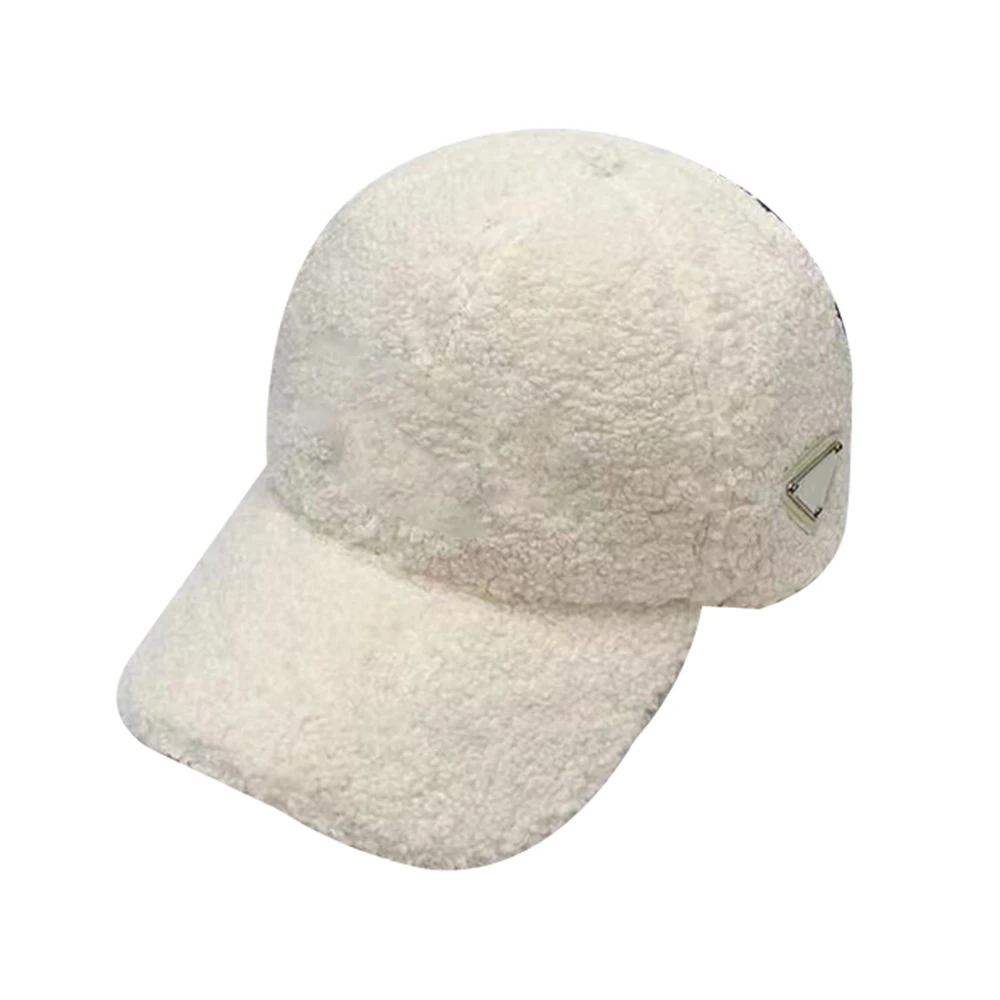 

Новинка 2021, женская шапка из овечьей шкуры, сезон осень-зима, уличные теплые шапки, регулируемая плюшевая бейсболка, роскошные брендовые кеп...
