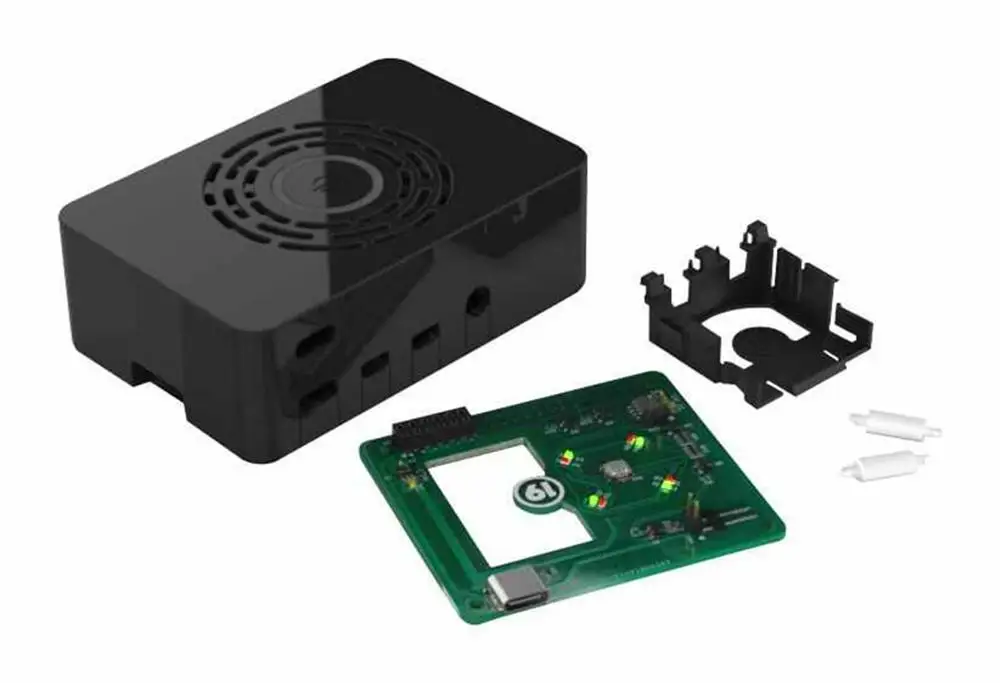 Чехол в сборе для Raspberry Pi 4 Model B Power Hat PCB пластик черный/белый/прозрачный/красный