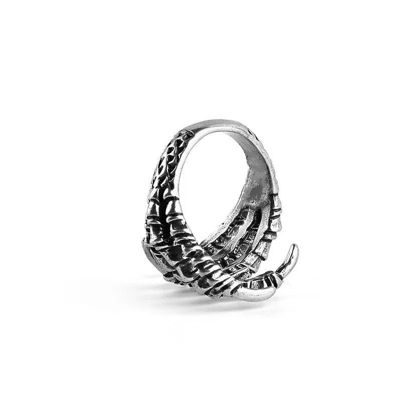 

Retro Punk Opening Resizable Dragon Claw Rings Steampunk Hip Hop Personality Finger Jewelry Men Women Halloween Rings