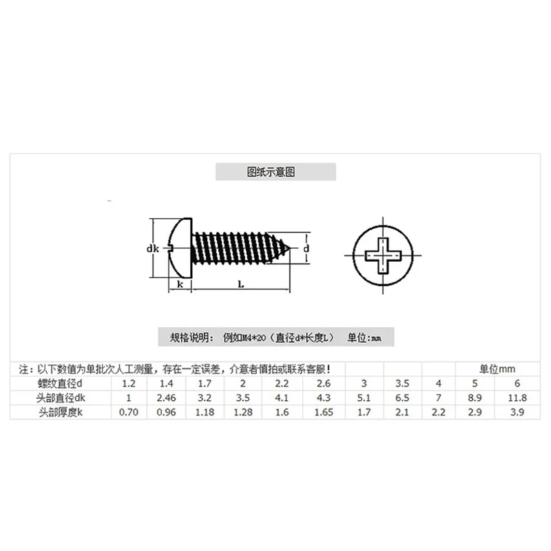 Сверхдлинный Самонарезающий винт с полукруглой головкой M3 M4 M6 304 удлиняющий из