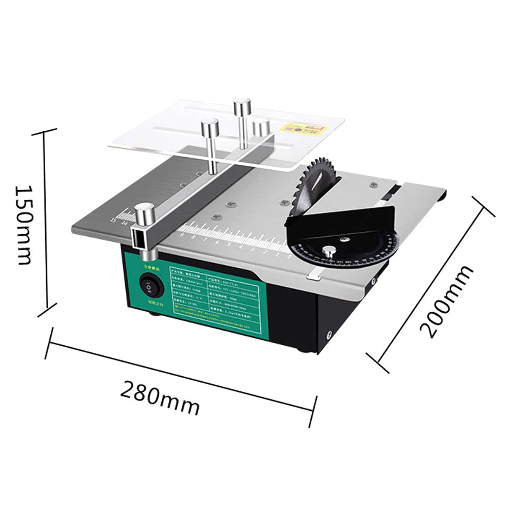Table Saw Multifunctional Angle Adjustable Electric Desktop Saws Household DIY Cutting Grinding Tool Woodworking Lathe Machine |