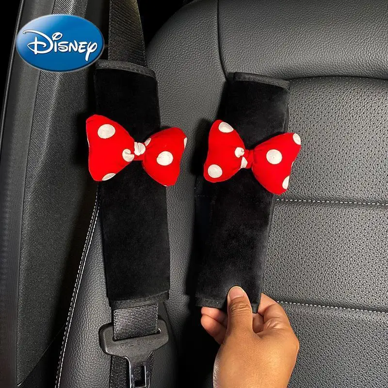 

Disney Cartoon Princess Car Seat Belt Shoulder Cover A Pair of Plush Items for Extended Universal Car Interior Decoration