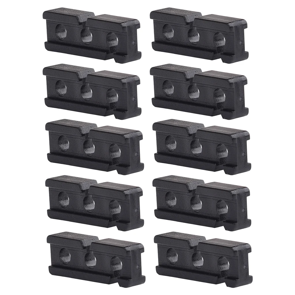 

10 Pieces Rectangle Nylon Plastic Awnings Tent Guy Line Tighteners Camping