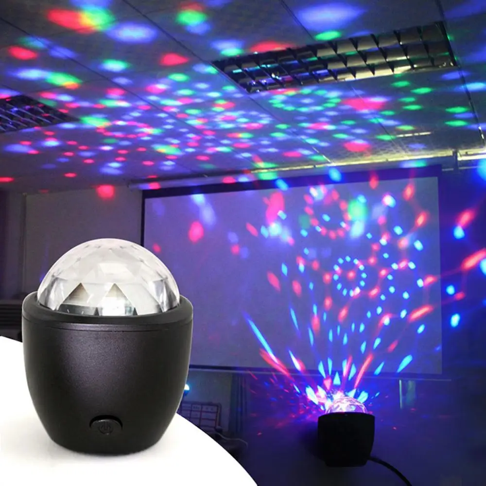 

2022 2022 new Stage Light Disco Ball Magic Effect Lamp Mini Led Voice Activated Ball USB Crystal Flash DJ Lights LW004