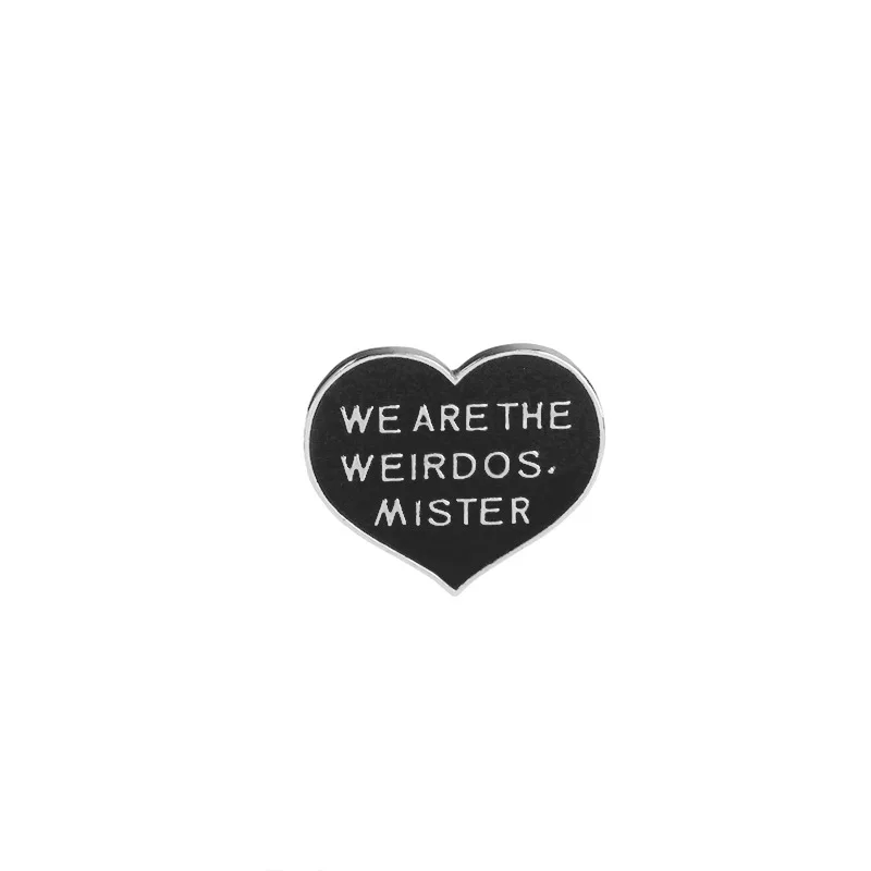 

5Pcs Black Witch Brooches Alloy Pins Cursed Witch Heart Ouija Label Badges For Women's Fashion Jewelry Christmas New Year Gifts