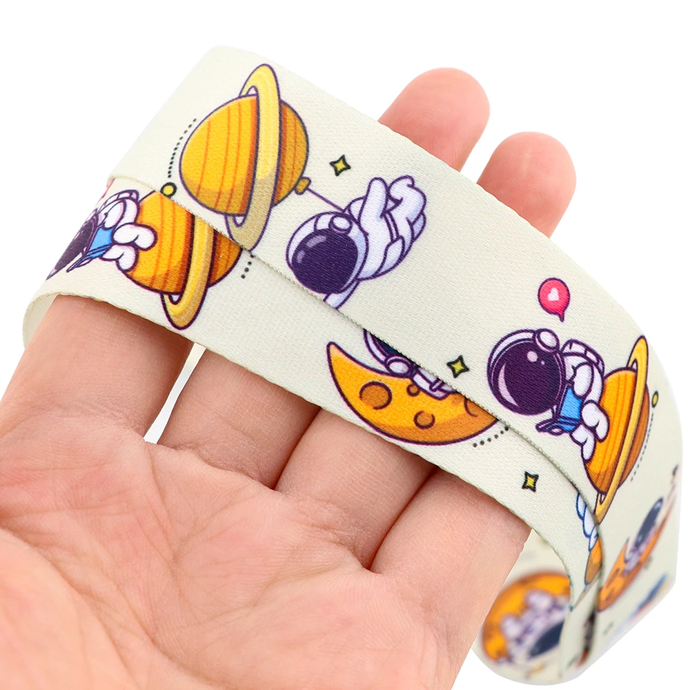 YQ790 симпатичный астронавт шнурок ID держатель значка ремешок на шею для телефона