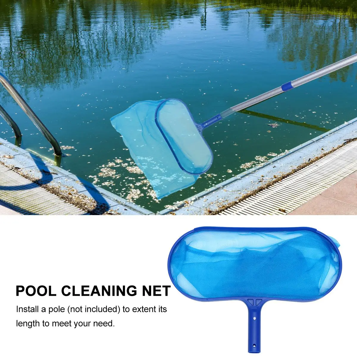 Swimming Pool Scoop Net Cleaning Tool Water Leaf Landing Portable Mesh Filter for Home Aquarium |