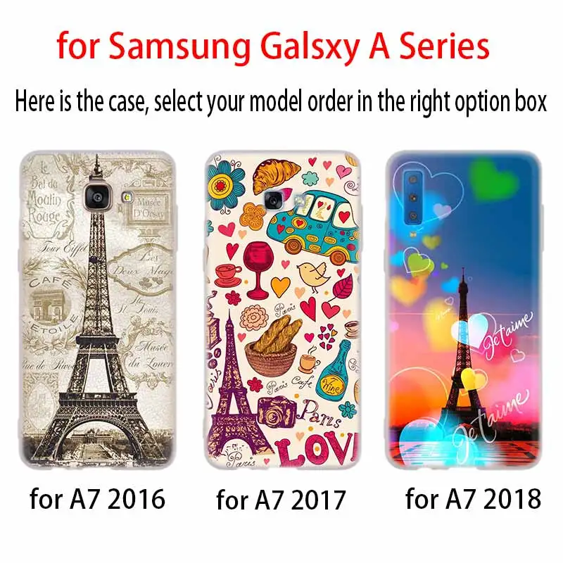 Очаровательный Париж арт чехол силиконовый для телефона Samsung A50 A70 A80 A30 A40 A90 A6 A8 A9 A7