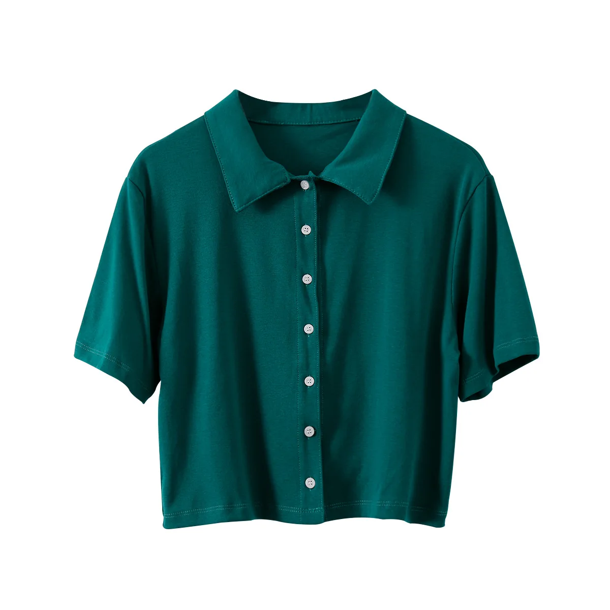 

2021 женские летние повседневные топы-поло с отложным воротником сексуальные короткие топы, женские облегающие Топы с коротким рукавом