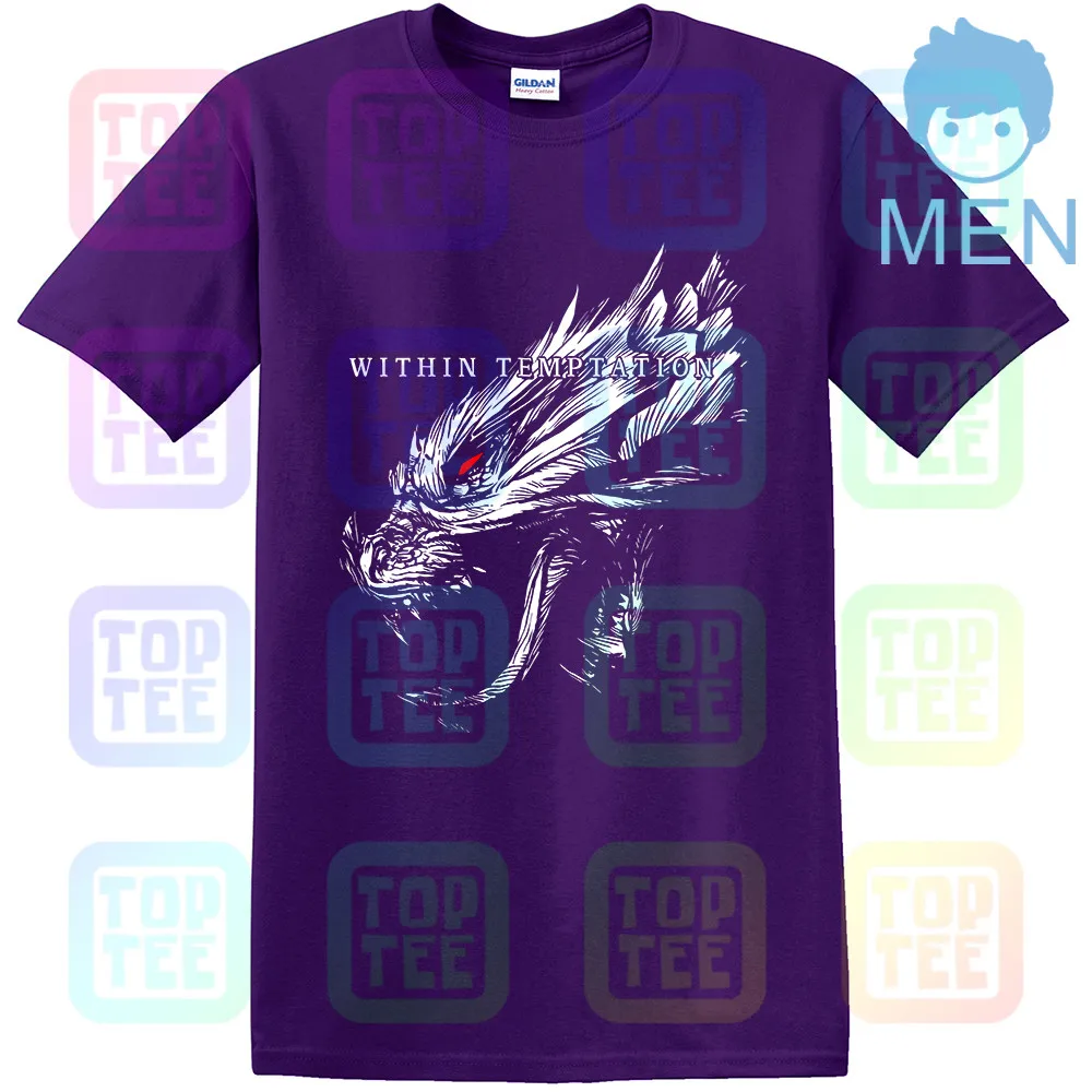 MEN-PURPLE Черная футболка с симфонической металлической лентой NIGHTWISH - Цвет: MEN-PURPLE