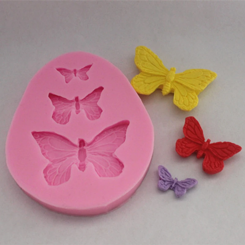 

Butterfly Mold Silicone Baking Accessories 3D DIY Sugar Craft Chocolate Cutter Mould Fondant Cake Decorating Tool