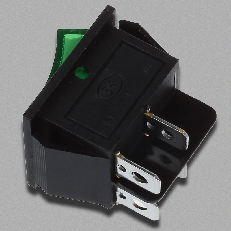 Green Light 4 Pin DPST ON/OFF Snap in Boat Rocker Switch 16A/250V 15A/125V AC | Обустройство дома