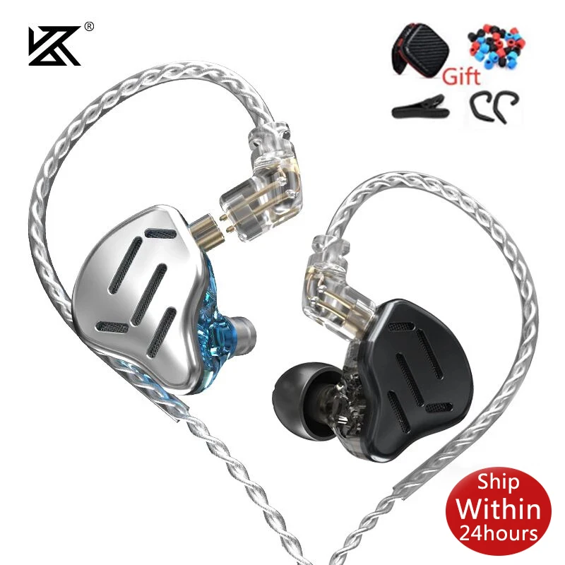 

KZ ZAX 7BA 1DD 16 Unit Hybrid In-Ear Earphones Metal HIFI Headset Music Sport for ZSX ZS10 AS12 AS16 CA16 EDX ASX ZSN PRO SA08