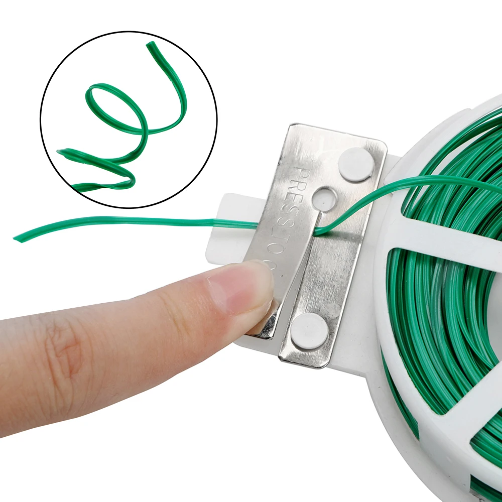 

Garden Tie With Clipper Protection Bag Plastic Wire Binding Line Cable Ties Management