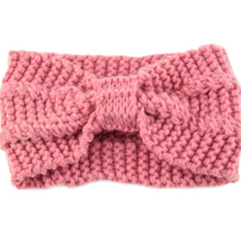 

Winter Warmer Ear Knitted Headband Turban For Lady Women Crochet Bow Wide Stretch Hairband Headwrap Drop Shipping