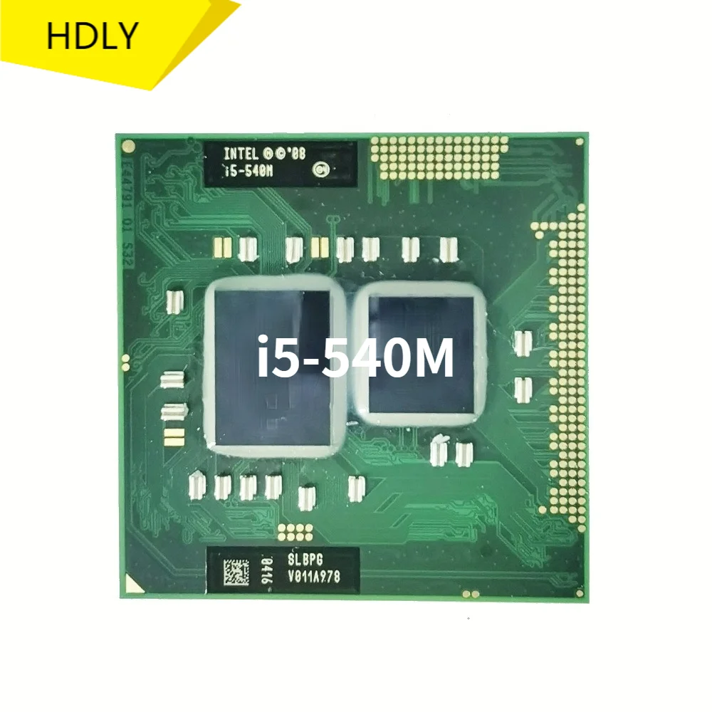 

Intel Core i5-540M i5 540M SLBPG SLBTV 2.5 GHz Dual-Core Quad-Thread CPU Processor 3W 35W Socket G1 / rPGA988A