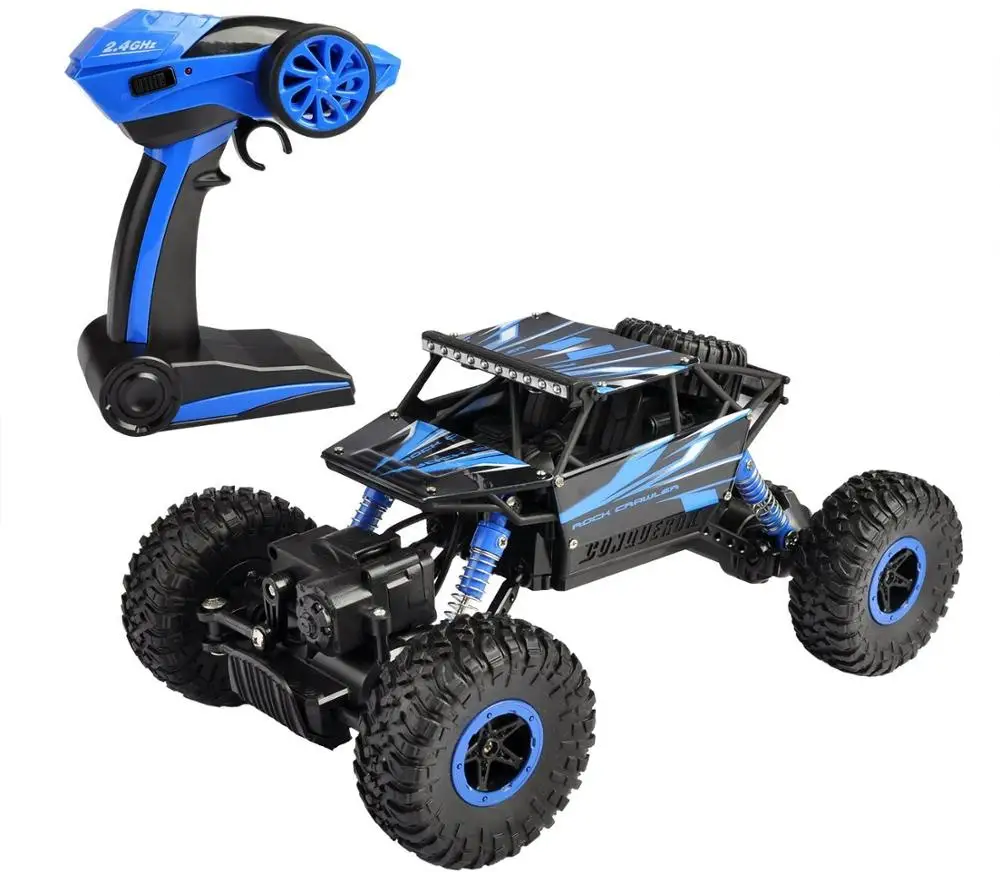 Радиоуправляемый грузовик 4WD 2 4 ГГц 1:18 ползунки высокоскоростной Rock внедорожник