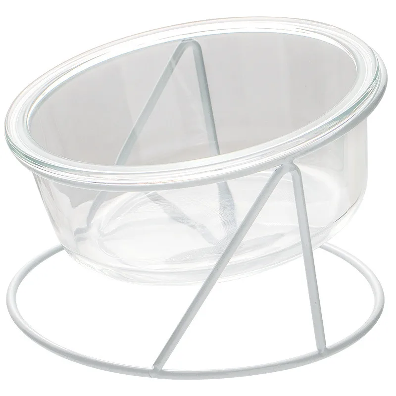 Горячая Распродажа стеклянная кормушка для собак средство кормления высокой