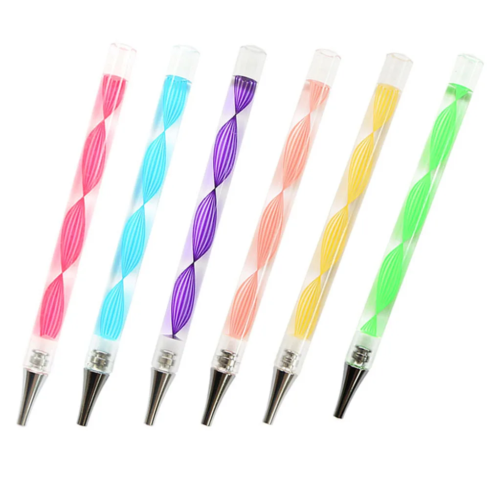 

Drill Pen Metal Tip Diamond Painting 6 Colors Diamond Embroidery Painting Tools Bag Durable 5D Diamond Painting Accessories Set